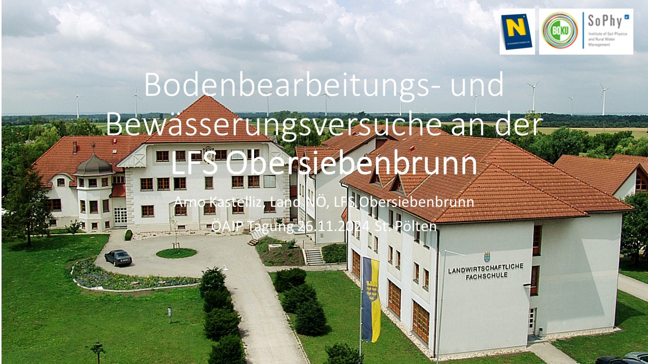 Mehr über den Artikel erfahren Bodenbearbeitungs und Bewässerungsversuche