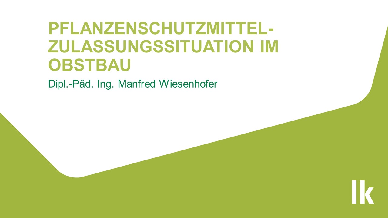 Mehr über den Artikel erfahren Pflanzenschutzmittel-Zulassungssituation im Obstbau